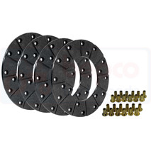 LINING KIT (DRY) , Case-IH, Brakes, Dry disc brake, Lining, 3134497R91X2, 3134668R3(X2), 3134668R3X2, , LINING KIT (DRY) , 25/421-15, 3134497R91X2, 3134668R3(X2), 3134668R3X2, , 0.42 kg