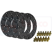 LINING KIT(SET OF 4) , Fendt, Brakes, Dry disc brake, Lining, , LINING KIT(SET OF 4) , 25/421-21, , 0.38 kg