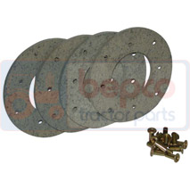 LINING KIT , Fendt, Brakes, Dry disc brake, Lining, , LINING KIT , 22/421-48, , 0.23 kg