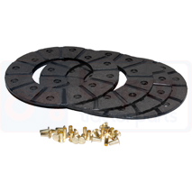 LINING KIT , Renault / Claas, Brakes, Dry disc brake, Lining, 6005000414, 6005000458, 6005003081, , LINING KIT , 28/421-6, 6005000414, 6005000458, 6005003081, , 0.00 kg