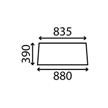 UPPER REAR GLASS , Zetor, Body parts, cab accessories, seats, Glazing industry, Glass, 47187952, , UPPER REAR GLASS , 37/47187952, 47187952, , 5.28 kg