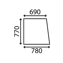 SIDE GLASS LH & RH , Zetor, Body parts, cab accessories, seats, Glazing industry, Glass, 47187965, , SIDE GLASS LH & RH , 37/47187965, 47187965, , 9.20 kg