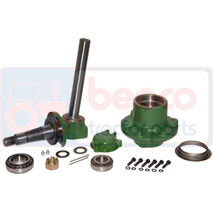 SPINDLE AND HUB PAIR , John Deere, 20 - 1020 (USA), Steering, Steering, Spindle and related parts, , SPINDLE AND HUB PAIR , 26/472-32, , 31.12 kg