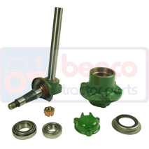 SPINDLE AND HUB PAIR , John Deere, 20 - 2120 (Europe), Steering, Steering, Spindle and related parts, , SPINDLE AND HUB PAIR , 26/472-33, , 31.94 kg