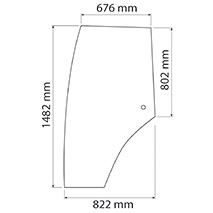 VITRE DROITE , Zetor, Body parts, cab accessories, seats, Glazing industry, Glass, 53369091, , VITRE DROITE , 37/53369091, 53369091, , 10.00 kg