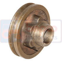 CRANKSHAFT PULLEY , John Deere, Engine and components, Crankshaft and Flywheel, Pinion and pulley, shock absorber, R47438, R59915, T25366, , CRANKSHAFT PULLEY , 26/59-4, R47438, R59915, T25366, , 3.29 kg