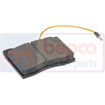 BRAKE PADS , Fendt, Brakes, Dry pad brake, Nose-piece, 1622590210H, , BRAKE PADS , 22/5P0380175, 1622590210H, , 0.32 kg