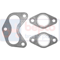 MANIFOLD GASKET , David Brown, 90 - 1490, Inlet and exhaust, Exhaust, Exhaust gasket, K907343+K907344(X2), , MANIFOLD GASKET , 20/66-21, K907343+K907344(X2), , 0.03 kg