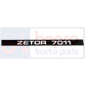 AUTOCOLLANT ZETOR 7011 , Zetor, Body parts, cab accessories, seats, Body parts, Decal and emblem