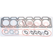 TOP GASKET SET , Fiat, Engine and components, Gasket, Top gasket set, 1909713, 1909763, 1909765, 1909976, 1930570, 1940003, , TOP GASKET SET , 23/71-265, 1909713, 1909763, 1909765, 1909976, 1930570, 1940003, , 0.77 kg