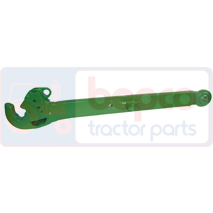 ARM , John Deere, 6010 - 6210SE, Linkage and lifting, Lower link arm, Lifting arm, AL163905, DE18458, , ARM , 26/712-29, AL163905, DE18458, , 20.10 kg