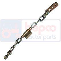 STABILISER , Massey Ferguson, 200 - 254CF, Linkage and lifting, Stabiliser, Chain stabiliser, 1424000M91, , STABILISER , 30/740-42, 1424000M91, , 4.00 kg