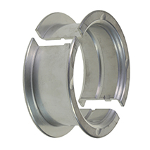 MAIN BEARING PAIR 0.010''-0.25mm, Case-IH, BD - D438, Engine and components, Crankshaft and Flywheel, Landing Pad, 713659R31, , MAIN BEARING PAIR 0.010''-0.25mm, 25/8-16A, 713659R31, , 0.15 kg