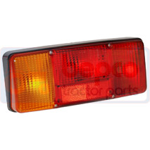 REAR LIGHT LEFT- WITH NUMBER PLATE LAMP, Hurlimann, Electrical components, Lighting, Rear side lights and indicators, 28019990020, , REAR LIGHT LEFT- WITH NUMBER PLATE LAMP, 29/8019-990, 28019990020, , 0.75 kg