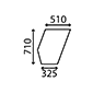 LOWER GLASS DOOR         , Zetor, UR II - 12011