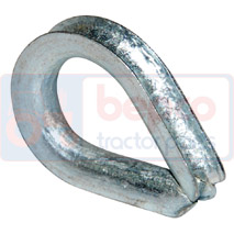 WIRE ROPE THIMBLE (10) 4 mm, Linkage, Linkage and lifting, Miscellaneous accessories, Wire rope thimble, , WIRE ROPE THIMBLE (10) 4 mm, 68/8156-004, , 0.06 kg