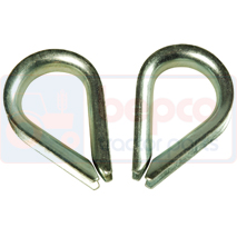 WIRE ROPE THIMBLE (10) 10 mm, Linkage, Linkage and lifting, Miscellaneous accessories, Wire rope thimble, , WIRE ROPE THIMBLE (10) 10 mm, 68/8156-010, , 0.60 kg