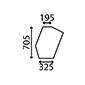 LOWER GLASS DOOR         , Zetor, UR II - 16145