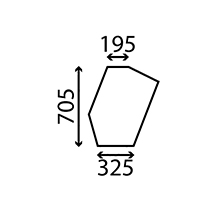 LOWER GLASS DOOR , Zetor, Body parts, cab accessories, seats, Glazing industry, Glass, 83368134, , LOWER GLASS DOOR , 37/83368134, 83368134, , 0.00 kg