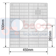 FRONT GRILLE , Case-IH, Body parts, cab accessories, seats, Body parts, Front grill, 786862R2, B509214, , FRONT GRILLE , 25/841-16, 786862R2, B509214, , 0.46 kg