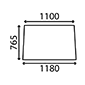 WINDSCREEN         , Zetor, UR II - 9245