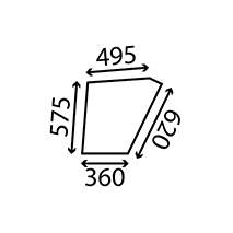 LOWER GLASS DOOR , Zetor, Body parts, cab accessories, seats, Glazing industry, Glass, 84368037, , LOWER GLASS DOOR , 37/84368037, 84368037, , 0.00 kg