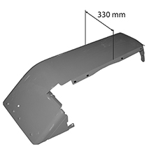 LH FENDER Width 490mm, John Deere, 50 - 2850 (Espana), Body parts, cab accessories, seats, Body parts, Fender, AL35311, , LH FENDER Width 490mm, 26/844-141, AL35311, , 7.90 kg