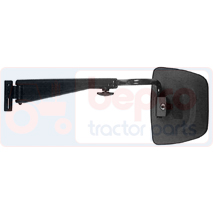 COMPLETE MIRROR RH, Landini, Virsbūves daļas, kabīne, sēdekļi, Spogulis, Spogulis komplektā, 3692531M91, , COMPLETE MIRROR RH, 31/850-43, 3692531M91, , 2.20 kg