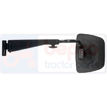 COMPLETE MIRROR LH, Landini, Virsbūves daļas, kabīne, sēdekļi, Spogulis, Spogulis komplektā, 3692532M91, 3692532M92, , COMPLETE MIRROR LH, 31/850-44, 3692532M91, 3692532M92, , 2.20 kg