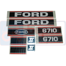 EMBLEM SET 6710 , Ford, Body parts, cab accessories, seats, Body parts, Decal and emblem, , EMBLEM SET 6710 , 24/860-100, , 0.22 kg