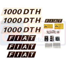 DECAL SET 1000 SUPER , Fiat, Body parts, cab accessories, seats, Body parts, Decal and emblem, , DECAL SET 1000 SUPER , 23/860-1000, , 0.09 kg