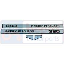 DECAL SET , Massey Ferguson, Body parts, cab accessories, seats, Body parts, Decal and emblem, 3901083M91, , DECAL SET , 30/860-113, 3901083M91, , 0.15 kg