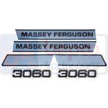 DECAL SET , Massey Ferguson, Body parts, cab accessories, seats, Body parts, Decal and emblem, 3902040M91, , DECAL SET , 30/860-115, 3902040M91, , 0.10 kg