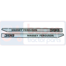 DECAL SET , Massey Ferguson, Body parts, cab accessories, seats, Body parts, Decal and emblem, 3900323M92, , DECAL SET , 30/860-127, 3900323M92, , 0.15 kg