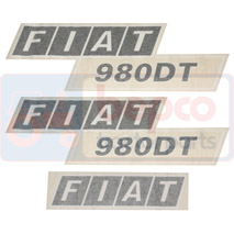 DECAL SET , Fiat, Body parts, cab accessories, seats, Body parts, Decal and emblem, , DECAL SET , 23/860-1280, , 0.15 kg