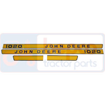 DECAL JD1020 , John Deere, Body parts, cab accessories, seats, Body parts, Decal and emblem, , DECAL JD1020 , 26/860-249, , 0.04 kg