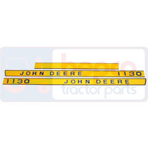 1130 DECAL SET , John Deere, Body parts, cab accessories, seats, Body parts, Decal and emblem, , 1130 DECAL SET , 26/860-251, , 0.05 kg