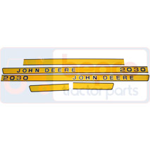 DECAL SET, John Deere, Virsbūves daļas, kabīne, sēdekļi, Korpusa detaļas, Dekāls un emblēma, , DECAL SET, 26/860-254, , 0.05 kg