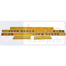 DECAL SET, John Deere, Virsbūves daļas, kabīne, sēdekļi, Korpusa detaļas, Dekāls un emblēma, , DECAL SET, 26/860-255, , 0.07 kg