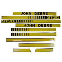 DECAL SET , John Deere, Body parts, cab accessories, seats, Body parts, Decal and emblem, , DECAL SET , 26/860-257, , 0.05 kg