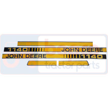 EMBLEM KIT 1140 , John Deere, Body parts, cab accessories, seats, Body parts, Decal and emblem, , EMBLEM KIT 1140 , 26/860-260, , 0.05 kg