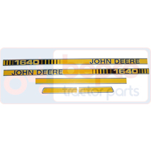 DECAL SET , John Deere, Body parts, cab accessories, seats, Body parts, Decal and emblem, , DECAL SET , 26/860-261, , 0.05 kg