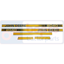 DECAL SET , John Deere, Body parts, cab accessories, seats, Body parts, Decal and emblem, , DECAL SET , 26/860-263, , 0.07 kg