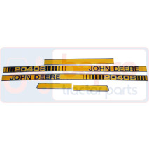 DECAL SET , John Deere, Body parts, cab accessories, seats, Body parts, Decal and emblem, , DECAL SET , 26/860-264, , 0.05 kg