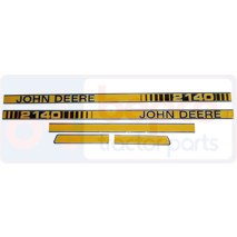 DECAL SET , John Deere, Body parts, cab accessories, seats, Body parts, Decal and emblem, , DECAL SET , 26/860-265, , 0.05 kg