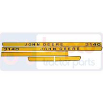 DECAL SET , John Deere, Body parts, cab accessories, seats, Body parts, Decal and emblem, , DECAL SET , 26/860-267, , 0.07 kg