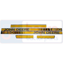 DECAL SET, John Deere, Virsbūves daļas, kabīne, sēdekļi, Korpusa detaļas, Dekāls un emblēma, , DECAL SET, 26/860-270, , 0.06 kg