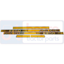 DECAL SET , John Deere, Body parts, cab accessories, seats, Body parts, Decal and emblem, , DECAL SET , 26/860-272, , 0.08 kg