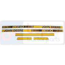 DECAL SET, John Deere, Virsbūves daļas, kabīne, sēdekļi, Korpusa detaļas, Dekāls un emblēma, , DECAL SET, 26/860-274, , 0.08 kg