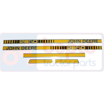 DECAL SET, John Deere, Virsbūves daļas, kabīne, sēdekļi, Korpusa detaļas, Dekāls un emblēma, , DECAL SET, 26/860-275, , 0.09 kg